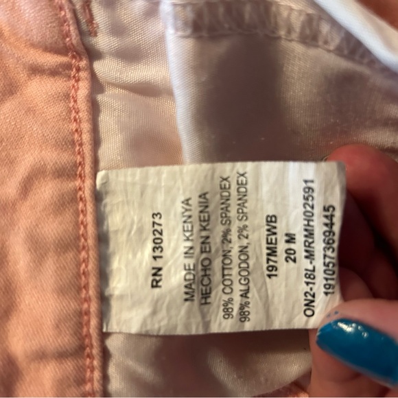 LEE riders Mid-rise Bermuda Pink Shorts 20M 9” inseam - Picture 5 of 5